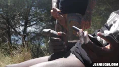 Thumbnail of Public Jerking Off With A Fan