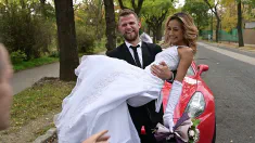 Thumbnail of Almost Married Veronica Leal Cheats At The Alter Before Taking A DP Slamming
