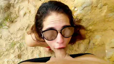 Thumbnail of Drinking Pee On The Beach Public Risk High, First Season!!!