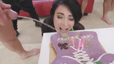 Thumbnail of Cris Bathory, Basined Bday Party, 7On1, BWC, DAP, Gapes, Wrecked Ass, Almost Buttrose, Pee Drink, Cum In Mouth, Swallow