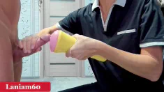 Thumbnail of Handjob Massive Cumshot Compilation