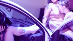 Thumbnail of 3Some Bitches Cumming In Car