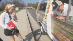 Thumbnail of Lexi Belle Fucks The Ice Cream Man For A Treat