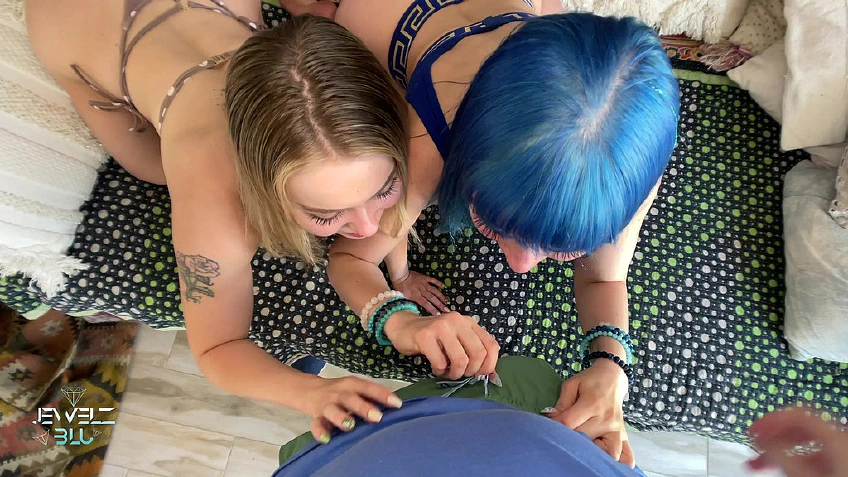 Double Trouble With Haley Spades | POV Double BJ