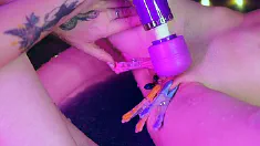 Thumbnail of Lesbian Pussy Play On A Jelly Pool