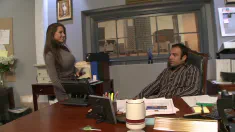 Thumbnail of Rachel Roxxx Uses Her Big Tits And Wet Pussy To Make The Boss Man Happy