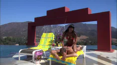 Thumbnail of Dee Massages And Fucks By The Pool In Hot Outdoor Sex Scene