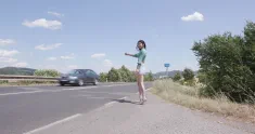 Thumbnail of Hitch-Hiking, Kaitlyn Katsaros, 9On1, DAP, DP, Extreme Deepthroat, Rough Sex, Big Gapes, Cum In Mouth, Swallow