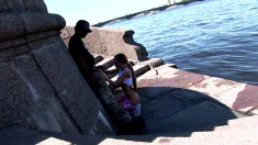 Thumbnail of Jane And Kamilla Swap Cum Off Their Studs Cock