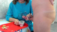 Thumbnail of Old Lady Blowjob Handjob Cum In Coffee Food Fetish