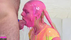 Thumbnail of TEEN TAKES GUNGEY THROATFUCKING