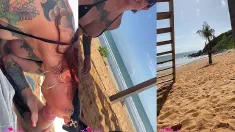 Thumbnail of CHUPEI ELE NA PRAIA NA FRENTE DE TODO MUNDO