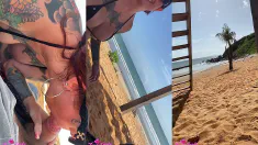 Thumbnail of CHUPEI ELE NA PRAIA NA FRENTE DE TODO MUNDO