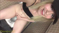 Thumbnail of Cute College Student Plays With Her Pissy Pussy!