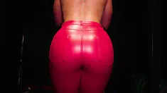 Thumbnail of Fit MILF Fucked And Spanked In Her Leather Pants