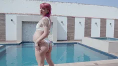 Thumbnail of Pregnant Sexy Candy Crush Gangbanged By 5 Guys With DAP