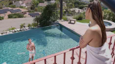Thumbnail of Bikini Babe Bella Rolland Tempts The Pool Guy Into No Strings Anal