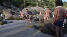 Thumbnail of Cute Brazilian Heloa Green Fucked In Front Of More Than 60 People At The Beach (DAP, DP, Anal, Public Sex, Monster Cock, BBC, DAP At The Beach. Unedited, Raw, Voyeur)