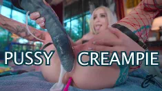 Thumbnail of Wet Pussy Creampie With Dragon Dildo