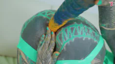Thumbnail of Extreme TATTOO Dreadhead ANAL Riding Huge TOY