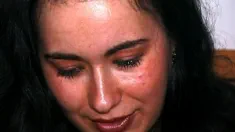 Thumbnail of Brunette Justine Gets Laid In A Orgy During Her First Scene