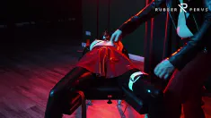 Thumbnail of Heavy Rubber Masked German Latexgirl Stretched And Tickled