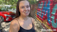 Thumbnail of Putalocura - Torbe Pilla A Tetona Melisa Por La Calle Y Tiene Sexo Cerdo Con Ella