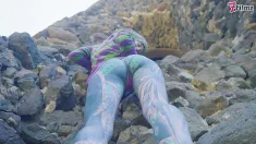 Thumbnail of Tattooed Girl With Pierced Pussy Gets ANAL Fucked Outdoors