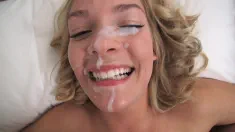 Thumbnail of ALLY BROOKS Cute Blonde Teen POV Blowjob And HUGE MESSY Facial!!