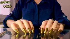 Thumbnail of Tapping Nails Golden Nails