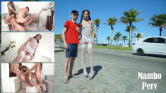 Thumbnail of 1.90M Japanese-Brazilian Beauty, OB Honey Almost Naked On The Street, Then Fucks 3 Huge Cocks (DAP, Anal, 0% Pussy, Huge Gapes, ATM)