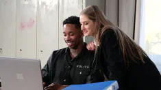 Thumbnail of Police Detective Tiffany Tatum Gets Ass Fucked By BBC Officer Reyes