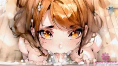Thumbnail of Cute Brunette Suck Your Cock In The Shower - [AI Porn]