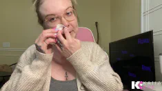 Thumbnail of Fresh Face Blonde Full Of Snot & Covid Cold & Ready To Blow For Snot Freak