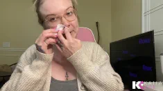 Thumbnail of Fresh Face Blonde Full Of Snot & Covid Cold & Ready To Blow For Snot Freak