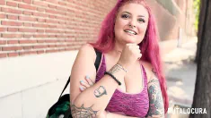 Thumbnail of Putalocuras - Torbe Pilla A La Tetona Espanola Tatuada Rebeca Addams Y Se La Folla Muy Duro