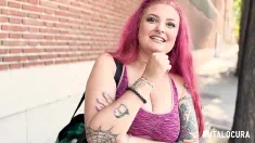 Thumbnail of Putalocuras - Torbe Pilla A La Tetona Espanola Tatuada Rebeca Addams Y Se La Folla Muy Duro