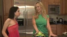 Thumbnail of Sexy MILF Brandi Love And Horny Teen Trinity St. Clair Have A Sensual Lesbian Fuck