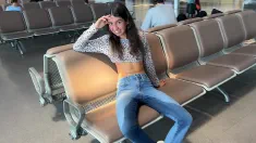 Thumbnail of Risky Wetting Jeans In AIRPORT Public Pee Desperation