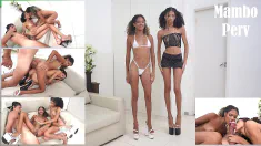 Thumbnail of 2 Very Slim Brazilians Cuties, OB Honey & Karina Rose Fucked By Very Huge Cock (Anal, 1On2 - MFF, ATOGM, 1.90M Tall Girl, Monster Cock )