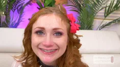Thumbnail of Skinny Redhead Scarlett Skies Wants More Rough Nasty Sex