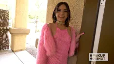 Thumbnail of Slim Brunette Aria Valencia Sucks & Rides One Fat Cock Like A Champ!