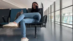 Thumbnail of Risky Wetting Jeans In AIRPORT Public Pee Desperation