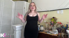 Thumbnail of First Date Gone Wrong: Blonde Babe Shrinks, Squishes, & Vores Scared Tiny Fighter!