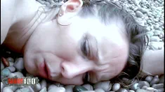 Thumbnail of Blonde Ava Takes It Deep On The Beach
