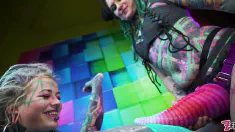 Thumbnail of Illuz Has A Huge Strapon To Use On Anuskatzz