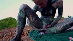 Thumbnail of TATTOO Teen PUBLIC ANAL Masturbation And PISS