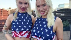 Thumbnail of Hunk Mr. Texas Drills Blonde Sluts Greta Foss & Vera Jarw's Holes Raw!