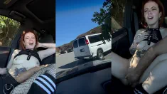 Thumbnail of Aggressive Fingering My Date In Front Of Cops - Public Play