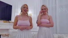 Thumbnail of Hot Blondes Greta Foss & Vera Jarw Are Milking Mr. Texas's Thick Cock!